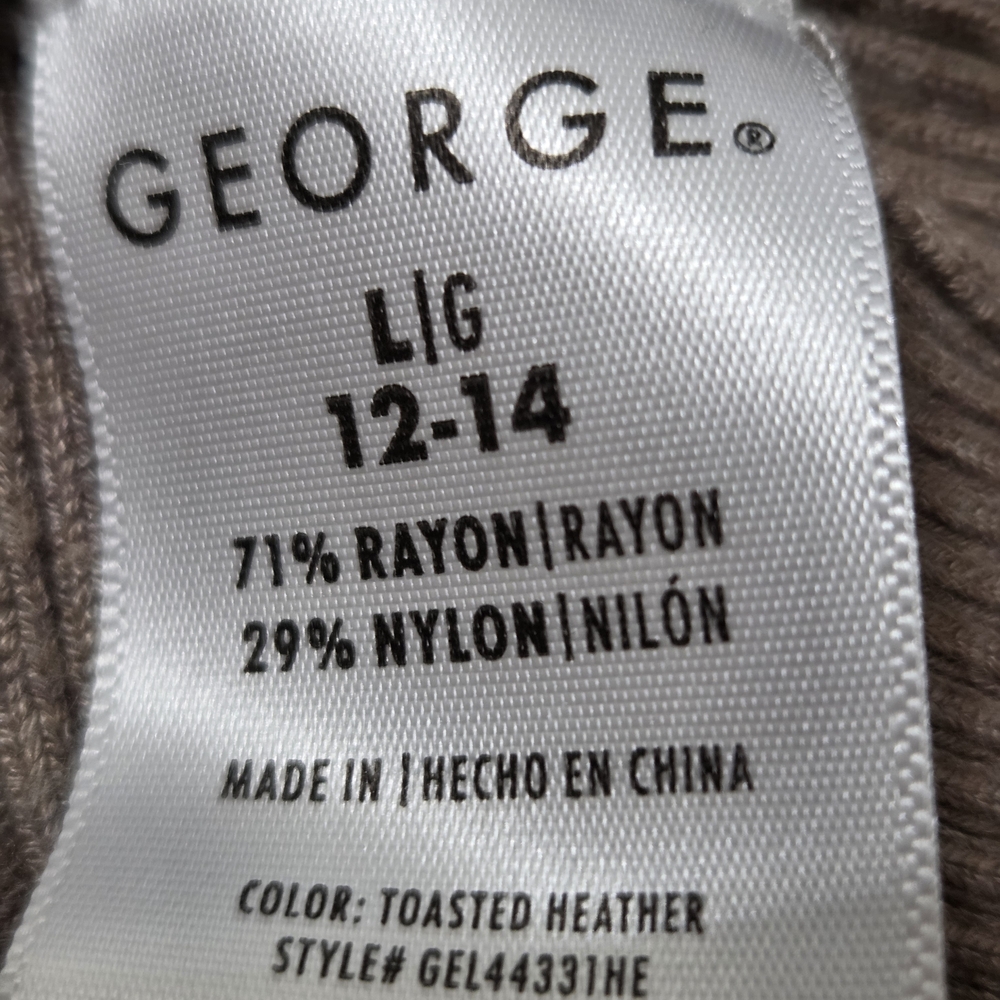 George Women's Ribbed Sweater - Light Brown - Picture 6 of 7